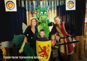 Family having fun at Fairies and Dragons, Marsh Farm