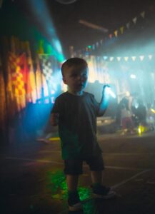 Toddler at a Mini Rave